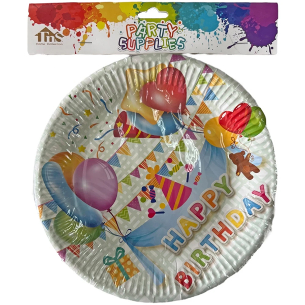 TNS ΧΑΡΤΙΝΑ ΠΙΑΤΑ PARTY - (23cm) (10τεμ.) (07-950-0121)