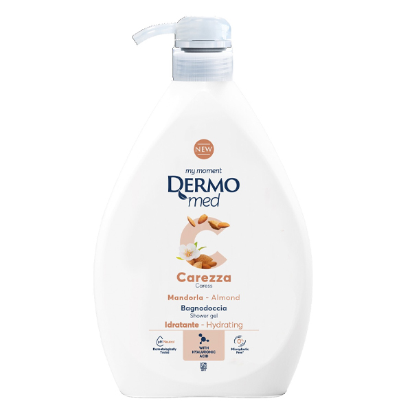 DERMOMED ΑΦΡΟΛΟΥΤΡΟ 1lt ΜΕ ΑΝΤΛΙΑ - (CAREZZA) (ALMOND)