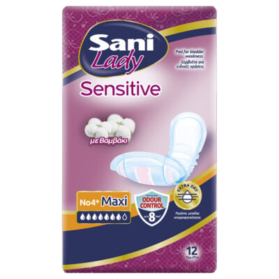 SANI LADY ΣΕΡΒΙΕΤΕΣ ΑΚΡΑΤΕΙΑΣ No4+ (12τεμ.) - (MAXI)