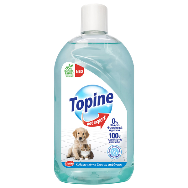TOPINE ΥΓΡΟ ΚΑΘΑΡΙΣΜΟΥ 1lit - (PET EXPERT)