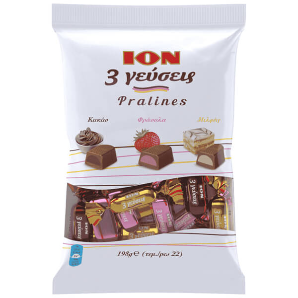 ΙΟΝ ΣΟΚΟΛΑΤΙΝΙΑ ΓΕΜΙΣΤΑ 198gr. - (3 ΓΕΥΣΕΙΣ) (0570)(0575)