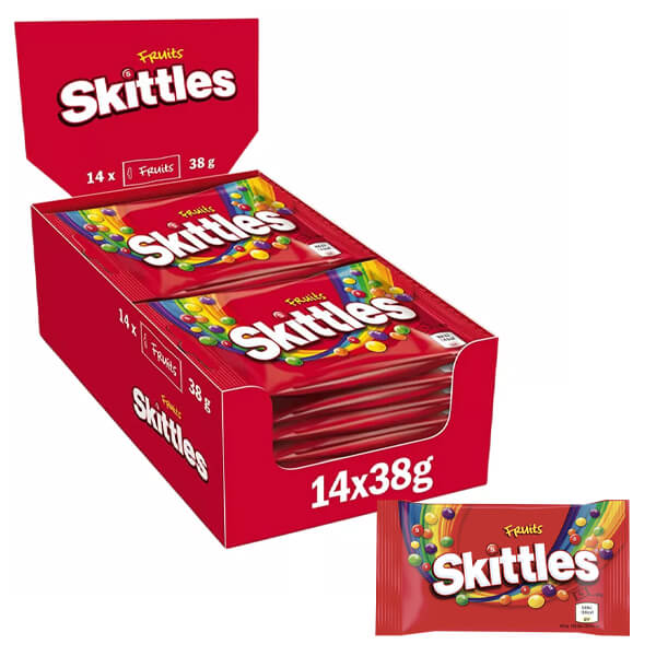 SKITTLES 38gr - (14x38gr) (FRUITS)