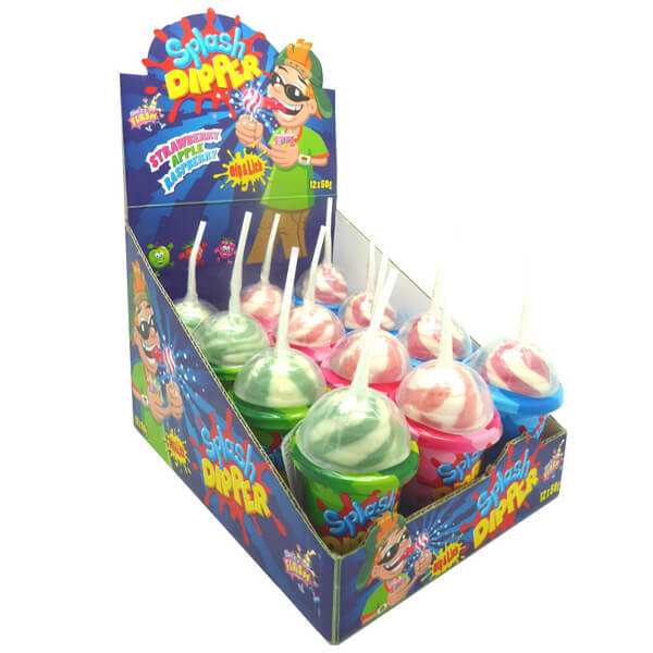 SPLASH DIPPER ΠΟΤΗΡΙ ΜΕ ΓΛΕΙΦΙΤΖΟΥΡΙ ΚΑΙ ΞΙΝΗ ΣΚΟΝΗ (12x50gr.) - (3 ΓΕΥΣΕΙΣ)