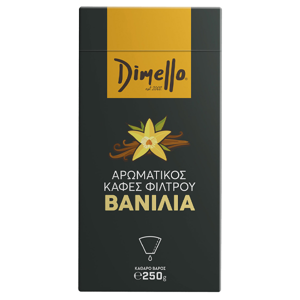DIMELLO ΑΡΩΜΑΤΙΚΟΣ ΦΙΛΤΡΟΥ 250gr. - (ΒΑΝΙΛΙΑ) (ΑΛΕΣΜΕΝΟ)