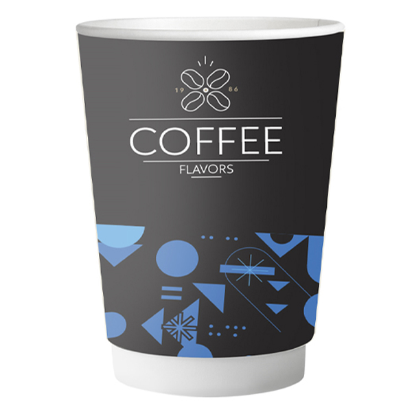 ΠΟΤΗΡΙ ΧΑΡΤΙΝΟ COFFEE FLAVORS (DOUBLE WALL) (12οz-14oz) - (25τεμ.)