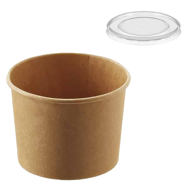 ΚΡΑΦΤ ΜΠΩΛ ΣΟΥΠΑΣ + ΚΑΠΑΚΙ  (ΣΤΡΟΓΓΥΛΟ) (16oz) (500ml) - (50τεμ.)