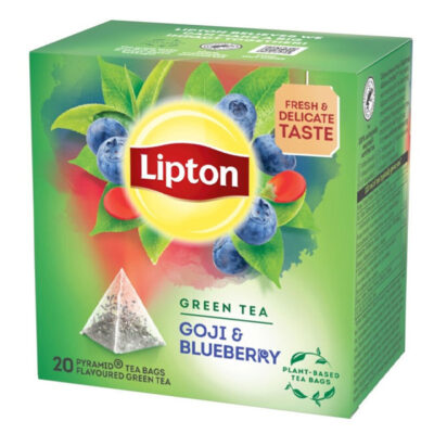 LIPTON ΠΡΑΣΙΝΟ ΤΣΑΙ ΠΥΡΑΜΙΔΑ (20x1,4gr) - (ΓΚΟΤΖΙ ΜΠΕΡΙ ΚΑΙ ΜΥΡΤΙΛΟ)