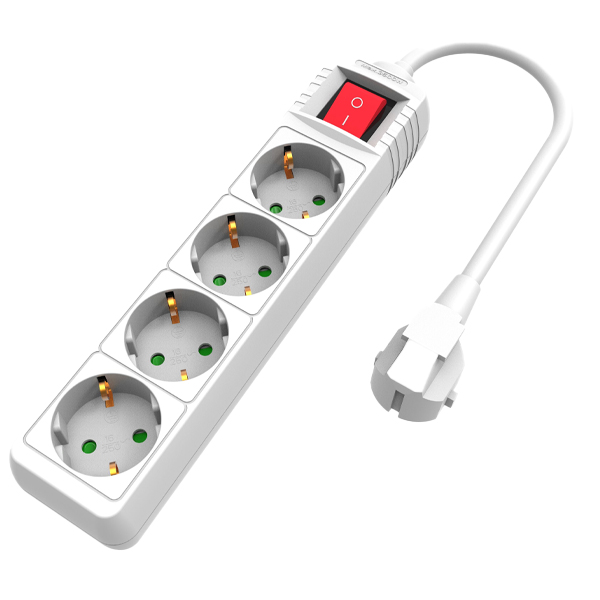 TNS ΠΟΛΥΜΠΡΙΖΟ 4Θ + 1,5m ΚΑΛΩΔΙΟ - (ΑΣΠΡΟ) (35-950-1045)