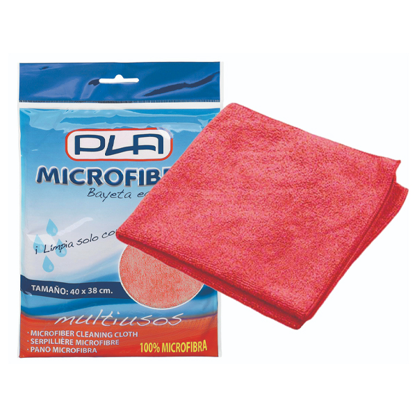 ΠΑΝΙ 12ΤΕΜ.MICROFIBRA 40x38cm 12670/ΚΟΚΚΙΝΟ