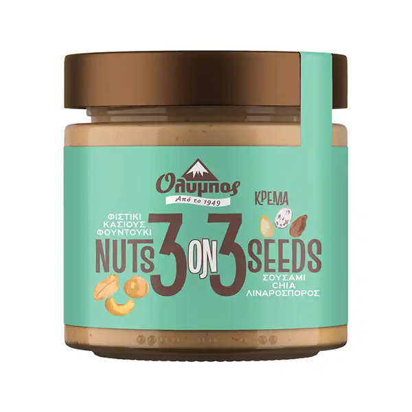 ΟΛΥΜΠΟΣ 3on3 ΚΡΕΜΑ ΑΝΑΜ.ΣΠΟΡΟΙΚΑΙΞΗΡΟΙ ΚΑΡΠΟΙ 200γρ