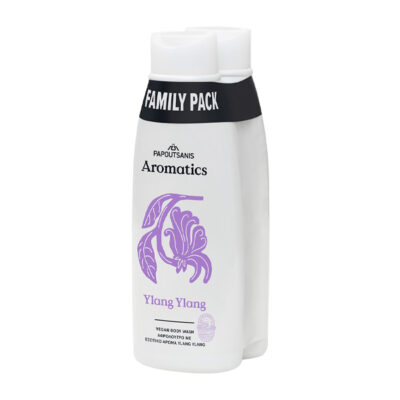 PAPOUTSANIS AROMATICS ΑΦΡΟΛΟΥΤΡΟ FAMILY PACK  2x650ml - (YLANG)