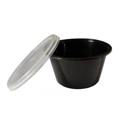 ΣΩΣΑΚΙ (ΜΑΥΡΟ) ΜΕ ΚΑΠΑΚΙ 100ml (4oz) - (50τεμ.)