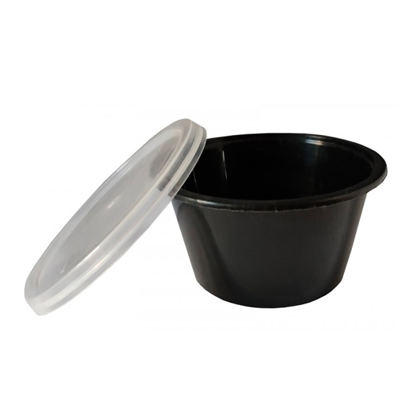 ΣΩΣΑΚΙ (ΜΑΥΡΟ) ΜΕ ΚΑΠΑΚΙ 100ml (4oz) - (50τεμ.)