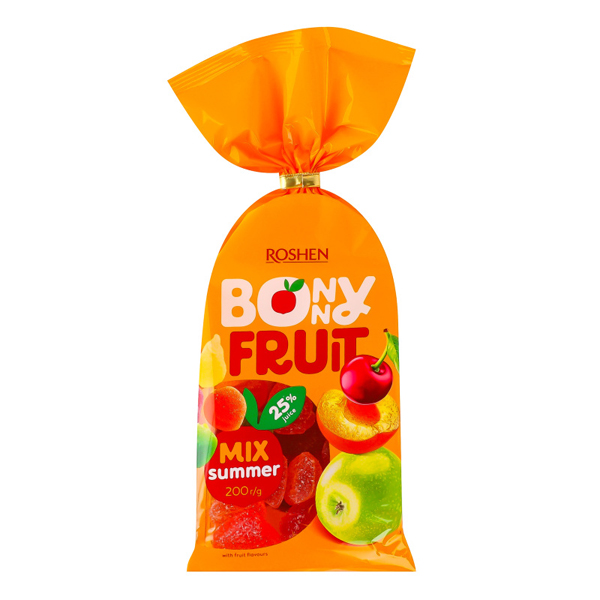 ROSHEN BONNY FRUIT JELLY ΚΑΡΑΜΕΛΕΣ 200gr. - (SUMMER MIX)