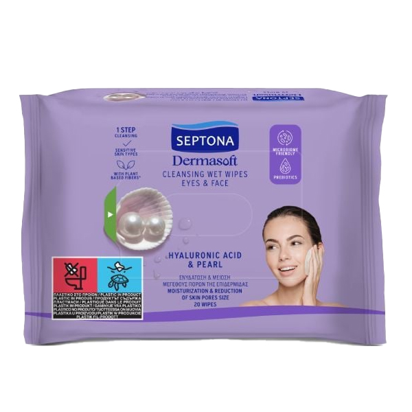 SEPTONA ΜΑΝΤΗΛΑΚΙΑ ΚΑΘΑΡΙΣΜΟΥ (2x20τεμ.) - (ΥΑΛΟΥΡΟΝΙΚΟ ΟΞΥ ΚΑΙ ΜΑΡΓΑΡΙΤΑΡΙ)