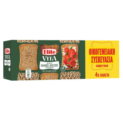 ELITE ΦΡΥΓΑΝΙΑ ΟΛΙΚΗΣ ΑΛΕΣΗΣ 360gr  FAMILY PACK
