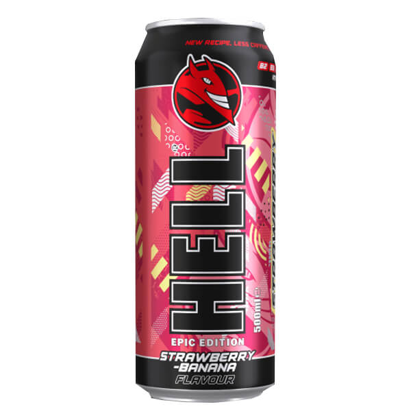 HELL ENERGY DRINK 500ml - (STRAWBERRY-BANANA)