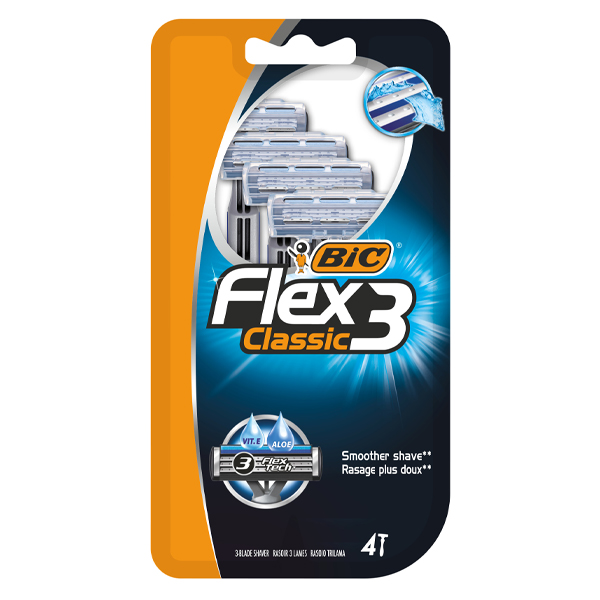 BIC ΞΥΡΑΦΑΚΙΑ FLEX 3 (4τεμ.) - (CLASSIC)