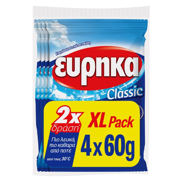 ΕΥΡΗΚΑ ΛΕΥΚΑΝΤΙΚΟ 4x60gr. - (CLASSIC)