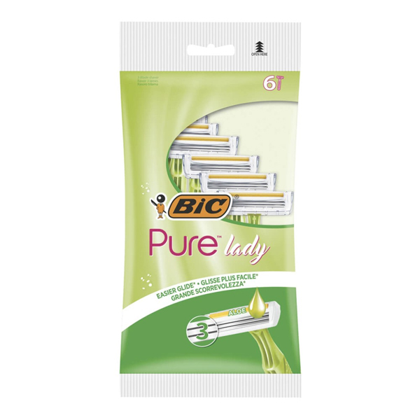 BIC ΞΥΡΑΦΑΚΙΑ PURE LADY 3 (6τεμ.)