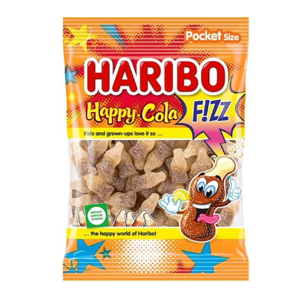 HARIBO ΖΑΧΑΡΩΤΑ  80gr - (HAPPY COLA) (FIZZ)