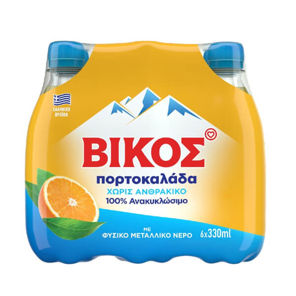 ΒΙΚΟΣ ΠΟΡΤΟΚΑΛΑΔΑ ΧΩΡΙΣ ΑΝΘΡΑΚΙΚΟ (6x330ml)