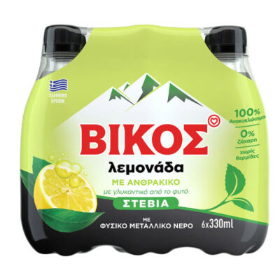 ΒΙΚΟΣ ΛΕΜΟΝΑΔΑ stevia (6x330ml)