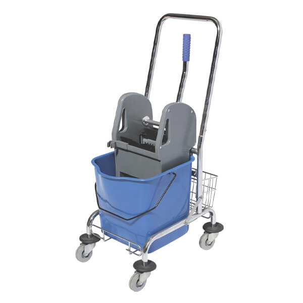 ΚΑΡΟΤΣΙ ΚΑΘΑΡΙΣΜΟΥ ΜΟΝΟ ΜΕΤΑΛΛΙΚΟ 25 lit ΜΕ ΠΡΕΣΑ  - (AF08082)