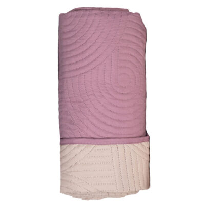 FLAMINGO ΚΟΥΒΕΡΛΙ ULTRASONIC ALA (160x220cm) - (ROTTEN APPLE-BEIGE) (100% MICROFIBRE)