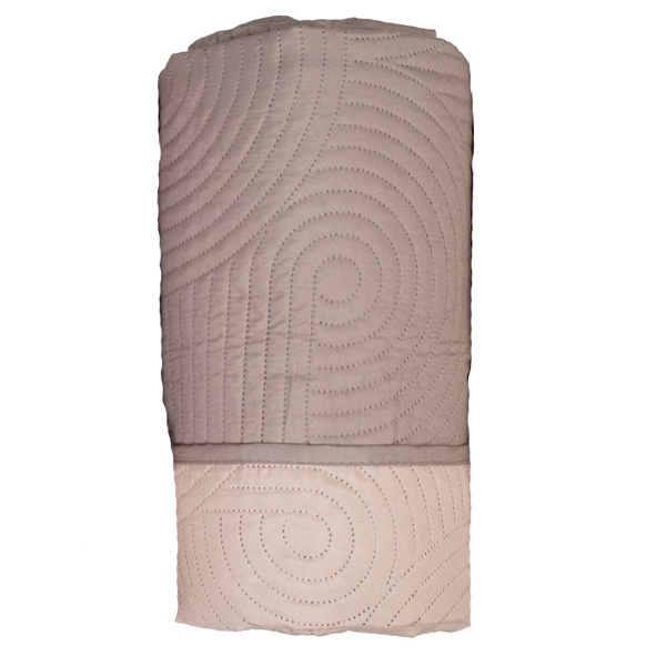 FLAMINGO ΚΟΥΒΕΡΛΙ ULTRASONIC ALA (220x240cm) - (MOCA-BEIGE) (100% MICROFIBRE)