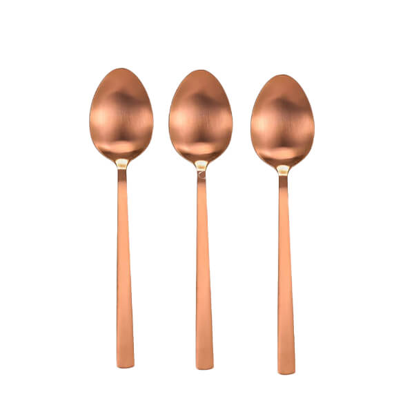 TNS ΚΟΥΤΑΛΙA ΦΑΓΗΤΟΥ INOX (3τεμ.) (ΡΟΖ) - (03-950-4071)