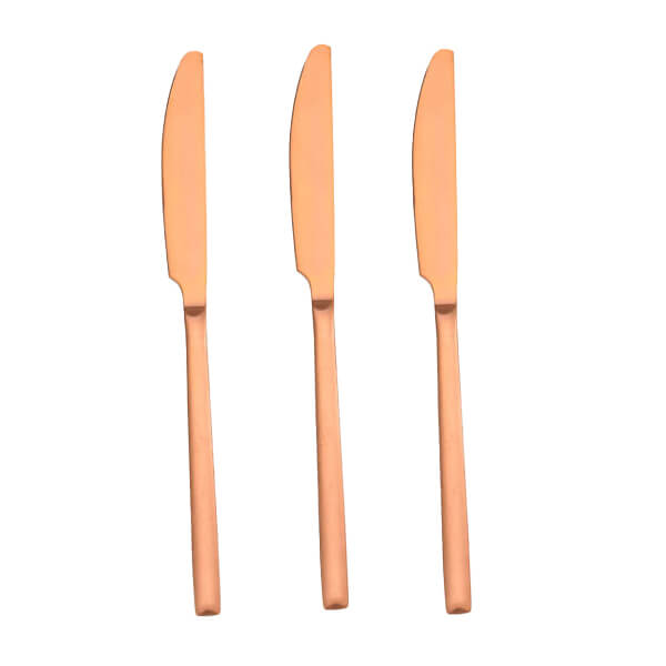 TNS ΜΑΧΑΙΡΙΑ ΦΑΓΗΤΟΥ INOX (ΡΟΖ) - (03-950-4074)