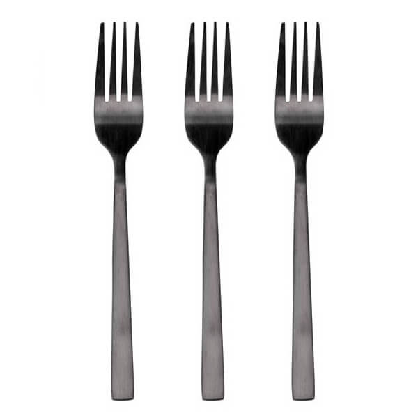 TNS ΠΙΡΟΥΝΙΑ ΦΑΓΗΤΟΥ INOX (3τεμ.) (ΜΑΥΡΑ) - (03-950-4075)