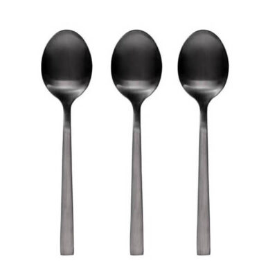 TNS ΚΟΥΤΑΛΙΑ ΦΑΓΗΤΟΥ INOX (3τεμ.) (ΜΑΥΡΑ) - (03-950-4075)