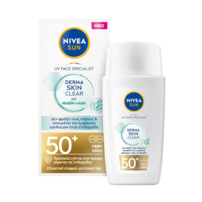 NIVEA SUN ΠΡΟΣΩΠΟΥ 40ml - (DERMA SKIN CLEAR) (SPF 50+)
