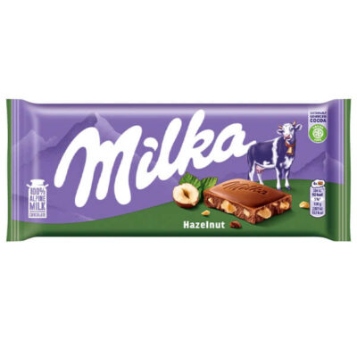 MILKA ΣΟΚΟΛΑΤΑ  90gr - (CRASHED HASELNUTS)