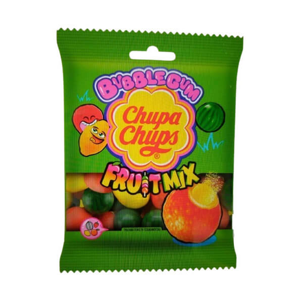 CHUPA CHUPS BUBBLE GUM 80gr. - (FRUIT MIX)