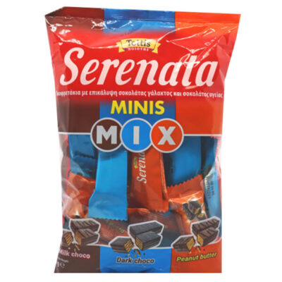 SERENATA ΓΚΟΦΡΕΤΑ MINI MIX 180gr. - (ΣΟΚΟΛΑΤΑ ΓΑΛΑΚΤΟΣ - ΥΓΕΙΑΣ - ΦΥΣΤΙΚΟΒΟΥΤΥΡΟ)