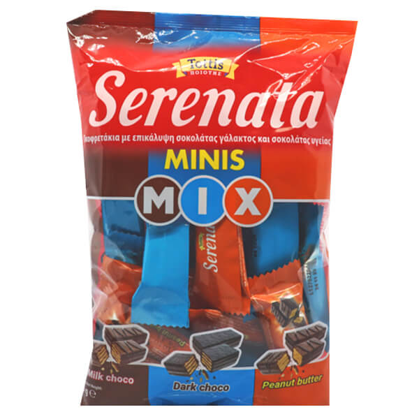 SERENATA ΓΚΟΦΡΕΤΑ MINI MIX 180gr. - (ΣΟΚΟΛΑΤΑ ΓΑΛΑΚΤΟΣ - ΥΓΕΙΑΣ - ΦΥΣΤΙΚΟΒΟΥΤΥΡΟ)