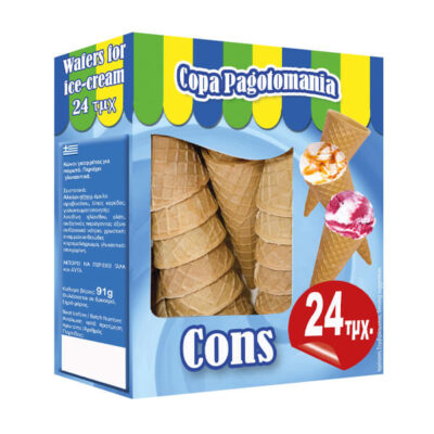 PAGOTOMANIA ΚΩΝΟΣ ΠΑΓΩΤΟΥ 91gr. (24 τεμ.)