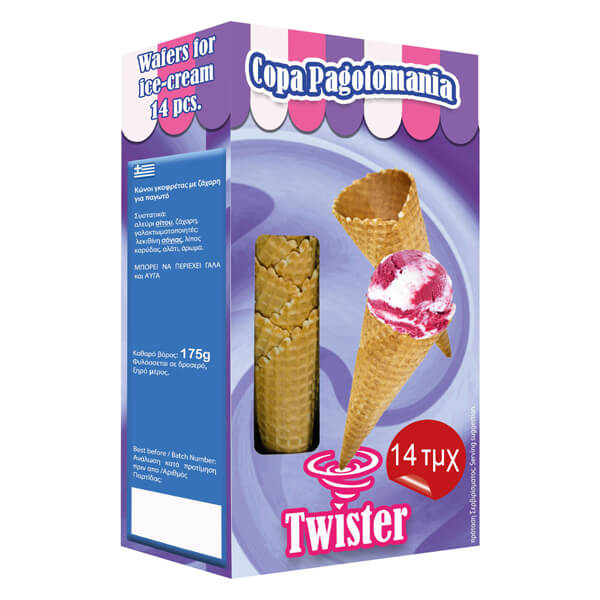 TWISTER ΚΩΝΟΣ ΠΑΓΩΤΟΥ ΜΠΙΣΚΟΤΟ (14τμχ.)