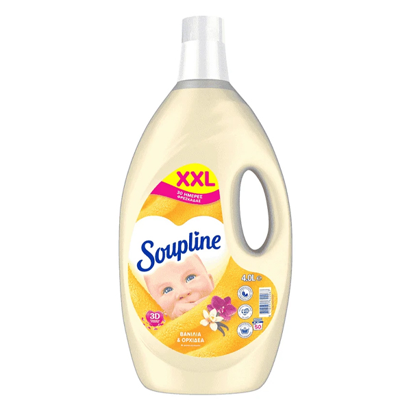 SOUPLINE ΜΑΛΑΚΤΙΚΟ 50μεζ. (4lt) - (ΒΑΝΙΛΙΑ ΚΑΙ ΟΡΧΙΔΕΑ)