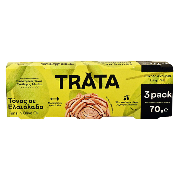 TRATA ΤΟΝΟΣ ΣΕ ΕΛΑΙΟΛΑΔΟ  (3τεμ.x70gr.)
