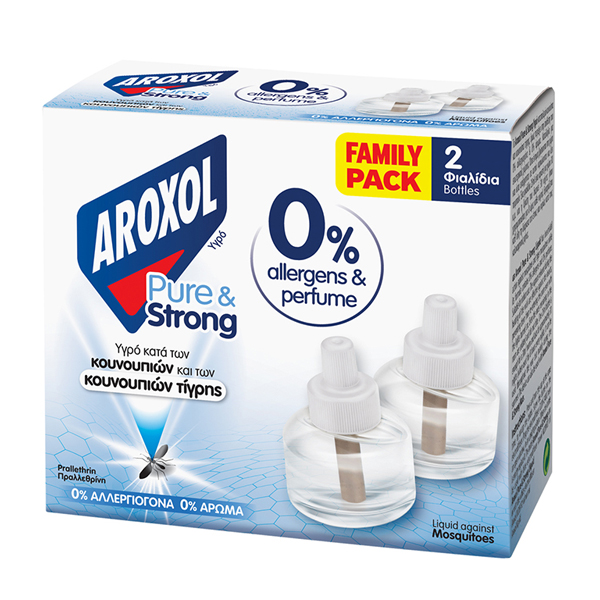 AROXOL PUR ΚΑΙ STRONG LIQUID REFILL 2x25ml.