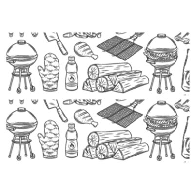 ΡΙΖΟΧΑΡΤΟ ΤΥΠΩΜΕΝΟ (GRILL MEAT) - (1 ΧΡΩΜΑ) - (25x35cm) - (10kg)