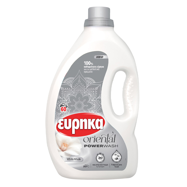 ΕΥΡΗΚΑ ORIENTAL POWERWASH ΥΓΡΟ ΑΠΟΡΡΥΠΑΝΤΙΚΟ 60μεζ. (2,4lit) - (WHITE MUSK)