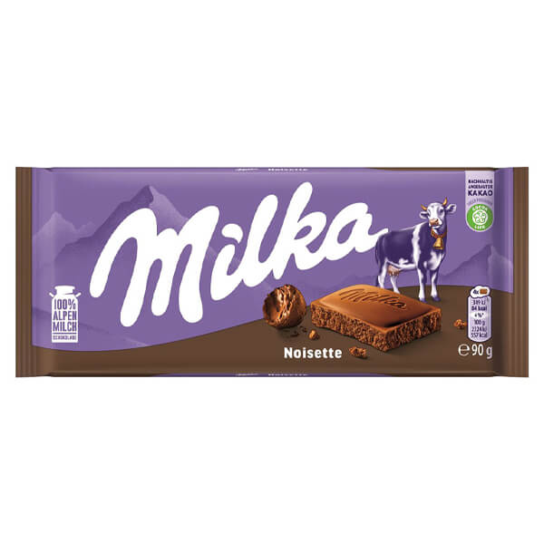 MILKA ΣΟΚΟΛΑΤΑ  90gr - (NOISETTE)