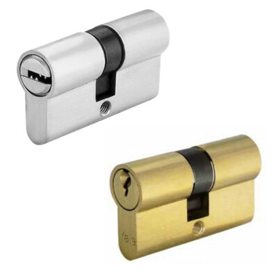 TUF - FIX ΚΥΛΙΝΔΡΟΣ  ΑΣΦΑΛΕΙΑΣ ΜΕ 5 ΚΛΕΙΔΙΑ 80mm (30-50) - (ΜΠΡΟΥΤΖΙΝΟΣ - ΣΑΤΙΝΕ ΝΙΚΕΛ)