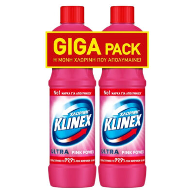 KLINEX ΧΛΩΡΙΝΗ ΠΑΧΥΡΕΥΣΤΗ (2x1250ml) - (ΡΟΖ)