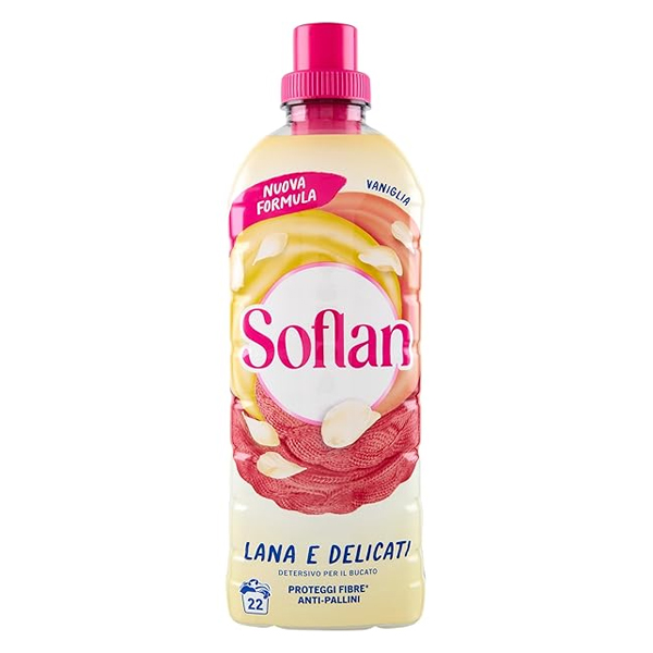 SOFLAN ΥΓΡΟ ΠΛΥΝΤΗΡΙΟΥ ΡΟΥΧΩΝ 22μεζ. (900ml) - (ΒΑΝΙΛΙΑ)